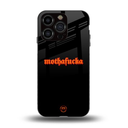 mothafucka back phone cover | glass case for iphone 15 pro