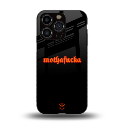 mothafucka back phone cover | glass case for iphone 14 pro