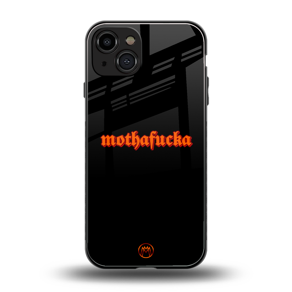 mothafucka back phone cover | glass case for iphone 15