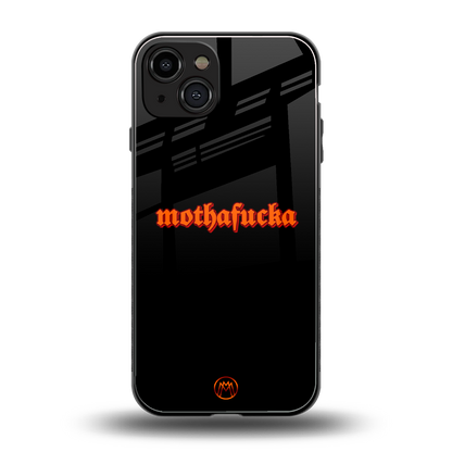 mothafucka back phone cover | glass case for iphone 15