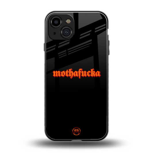 mothafucka back phone cover | glass case for iphone 15
