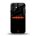 mothafucka back phone cover | glass case for iphone 16 plus