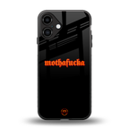 mothafucka back phone cover | glass case for iphone 16 plus
