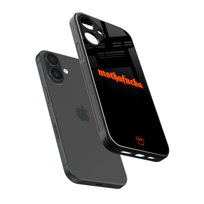 mothafucka back phone cover | glass case for iphone 16 plus