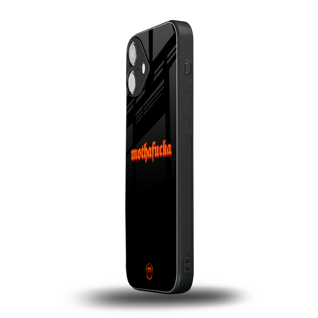 mothafucka back phone cover | glass case for iphone 16 plus