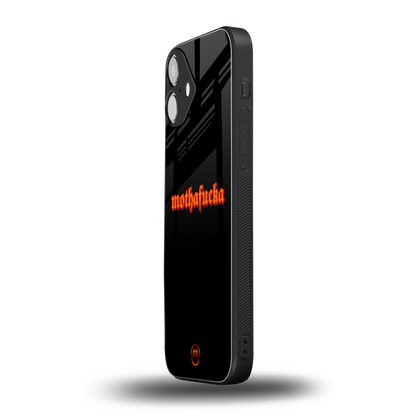 mothafucka back phone cover | glass case for iphone 16 plus