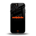mothafucka back phone cover | glass case for iphone 16 pro max