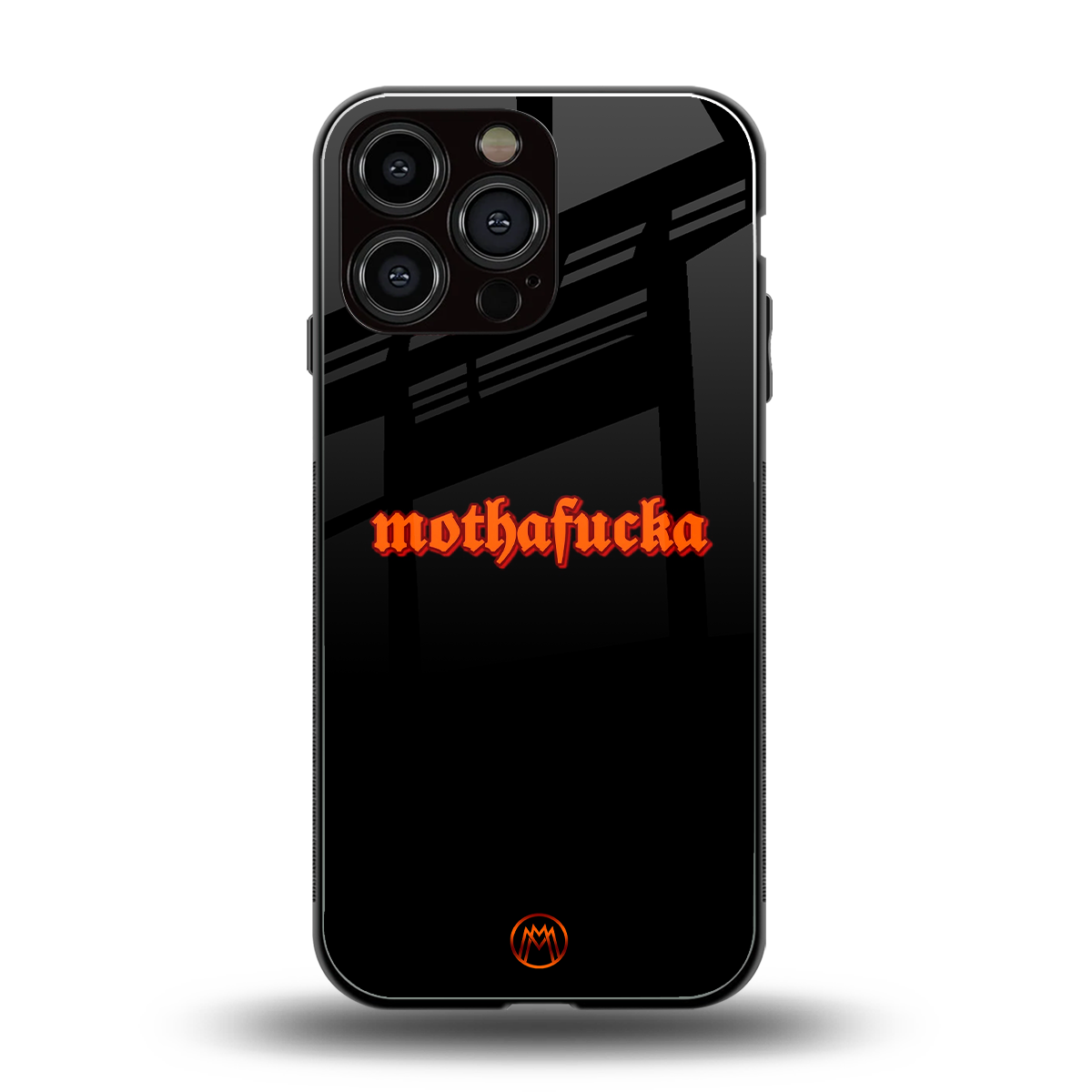 mothafucka back phone cover | glass case for iphone 16 pro max
