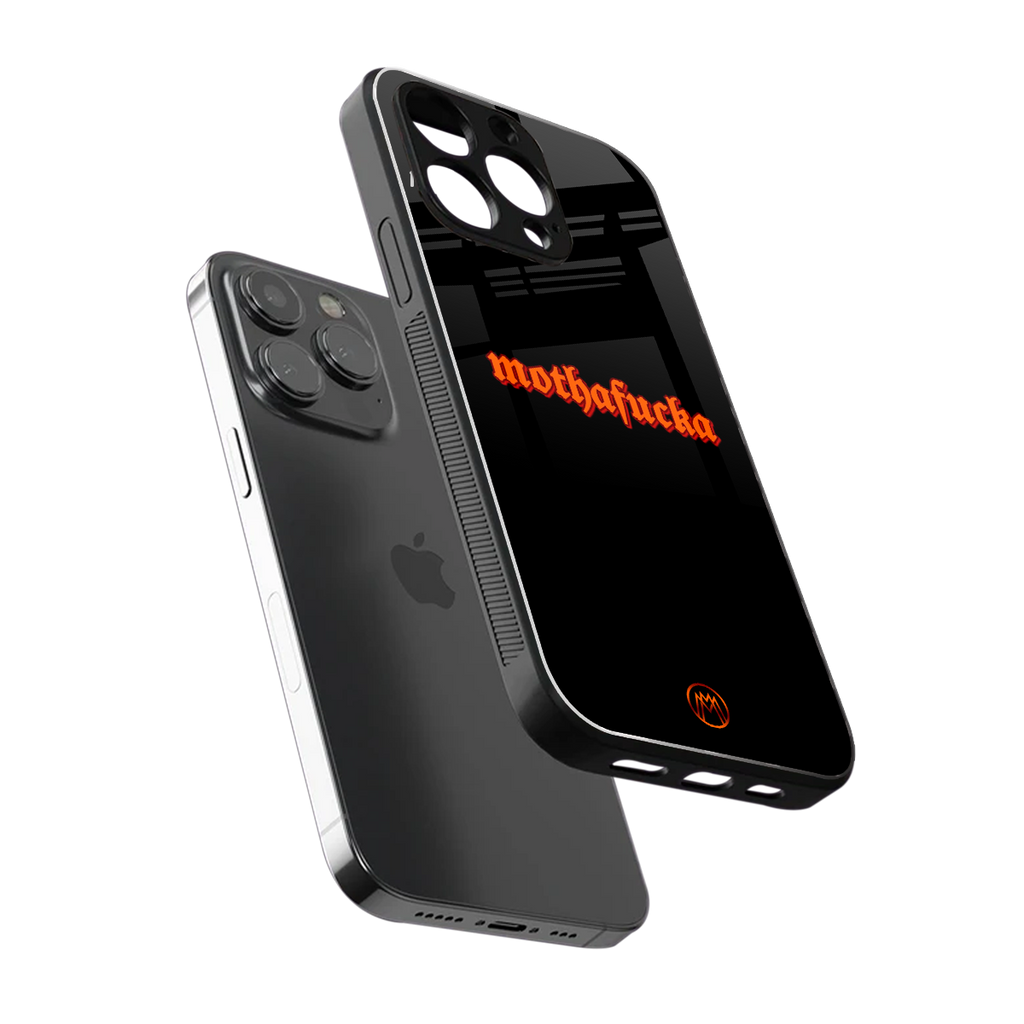 mothafucka back phone cover | glass case for iphone 16 pro max