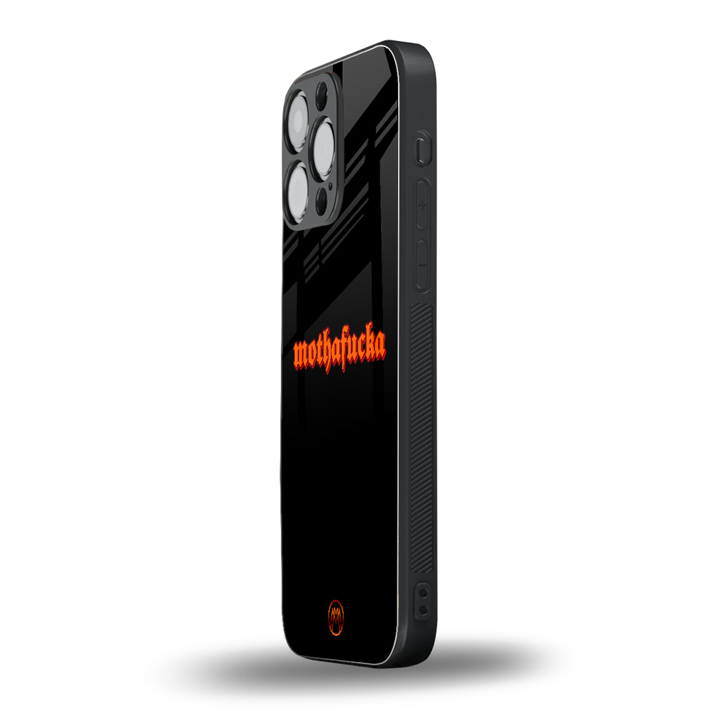 mothafucka back phone cover | glass case for iphone 16 pro max