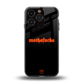 mothafucka back phone cover | glass case for iphone 16 pro