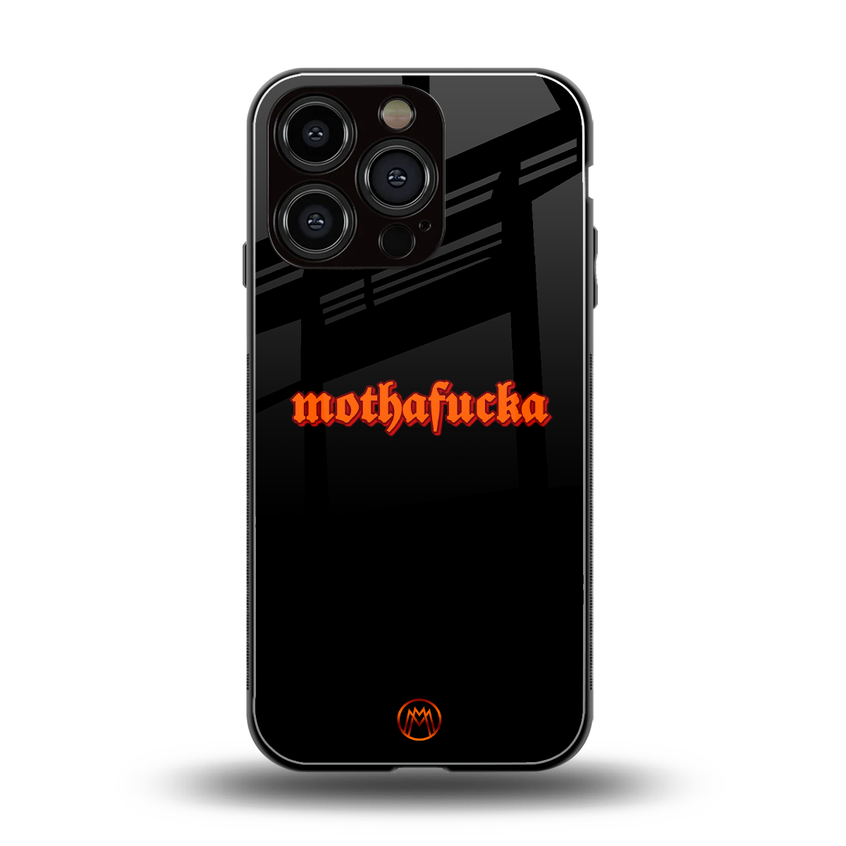 mothafucka back phone cover | glass case for iphone 16 pro