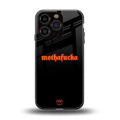 mothafucka back phone cover | glass case for iphone 16 pro