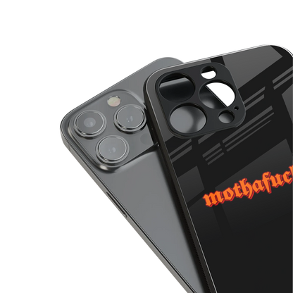 mothafucka back phone cover | glass case for iphone 14 pro max