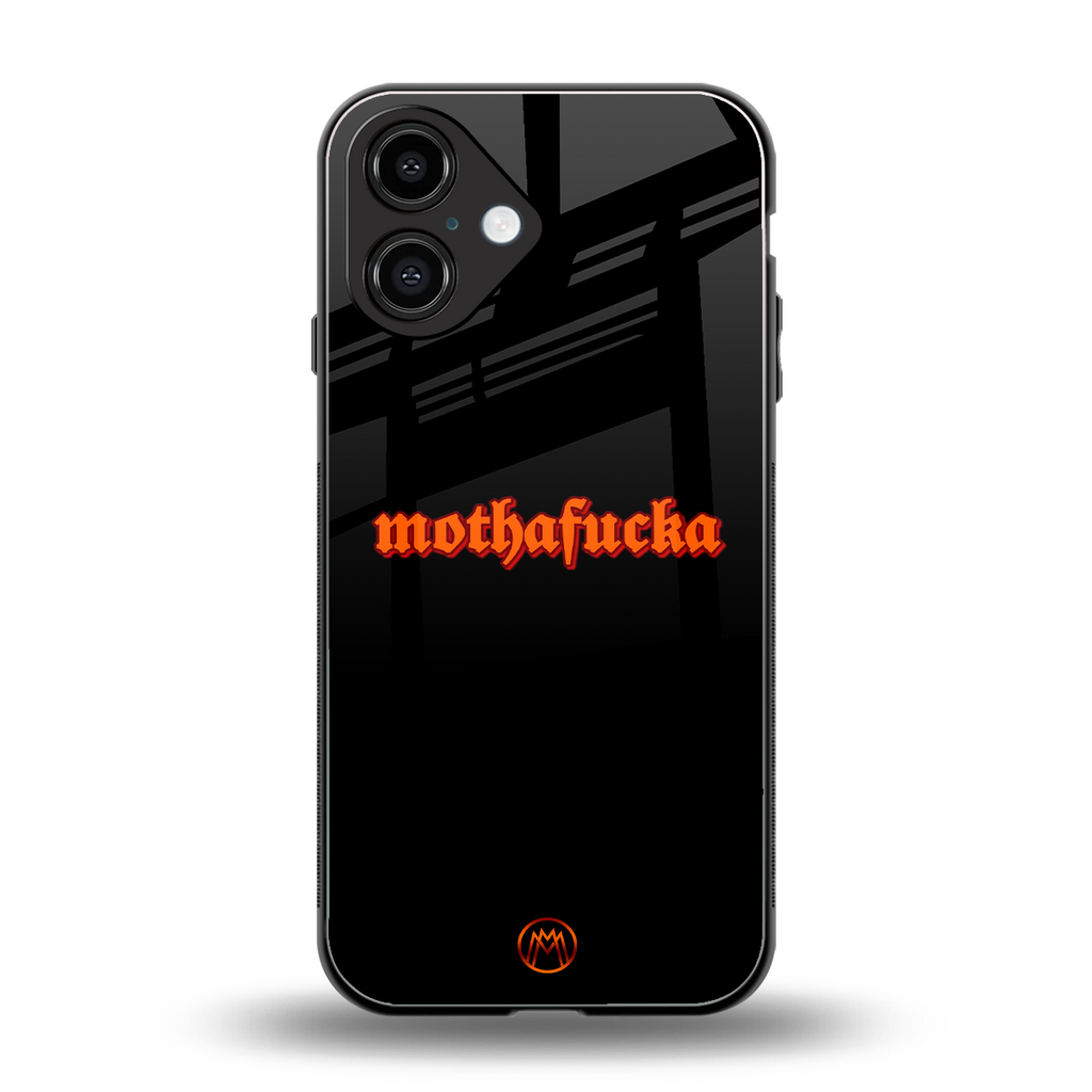 mothafucka back phone cover | glass case for iphone 16