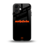 mothafucka back phone cover | glass case for iphone 16