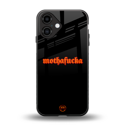 mothafucka back phone cover | glass case for iphone 16