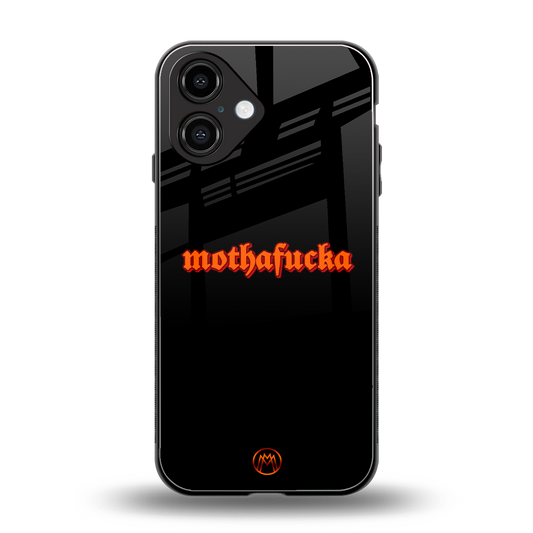 mothafucka back phone cover | glass case for iphone 16