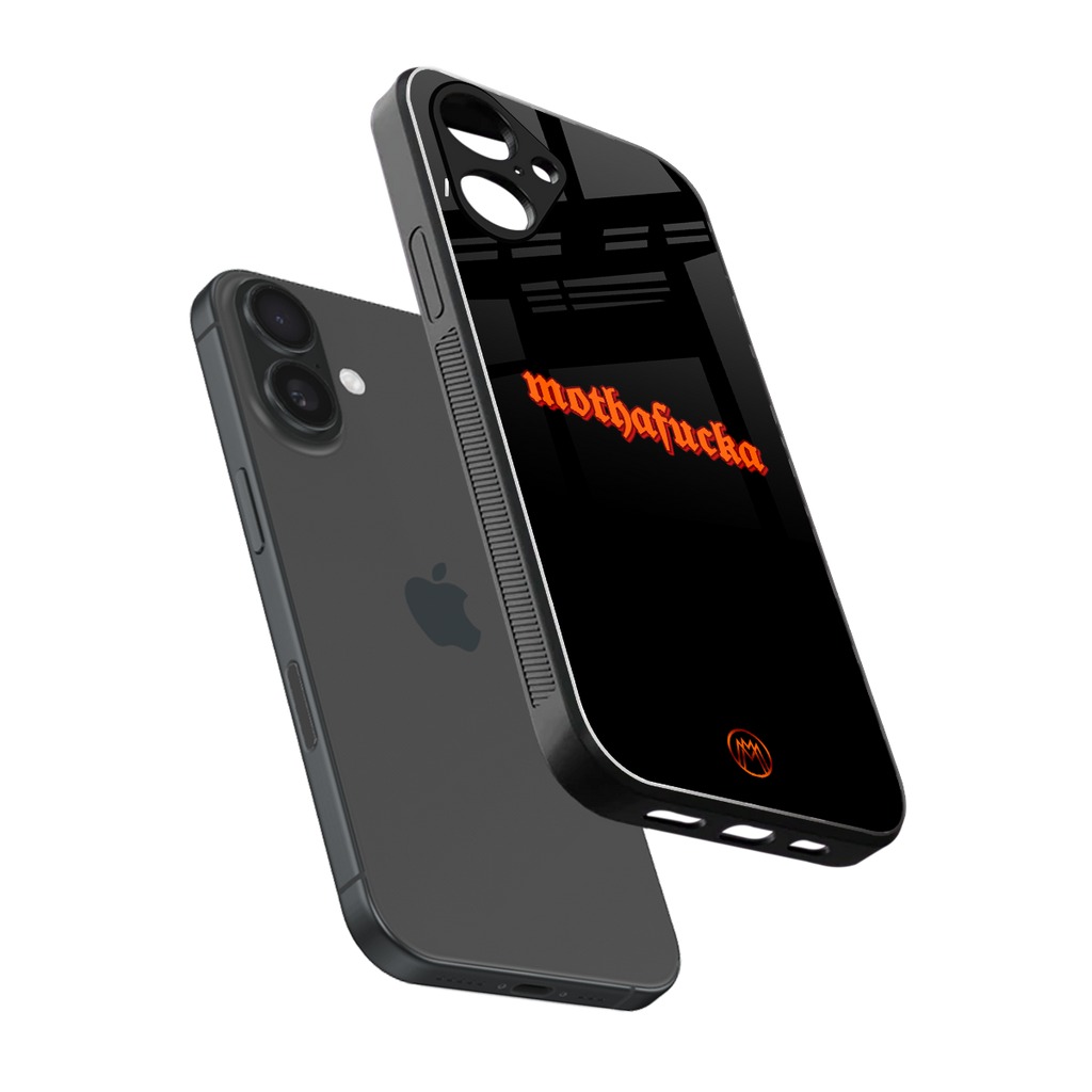 mothafucka back phone cover | glass case for iphone 16