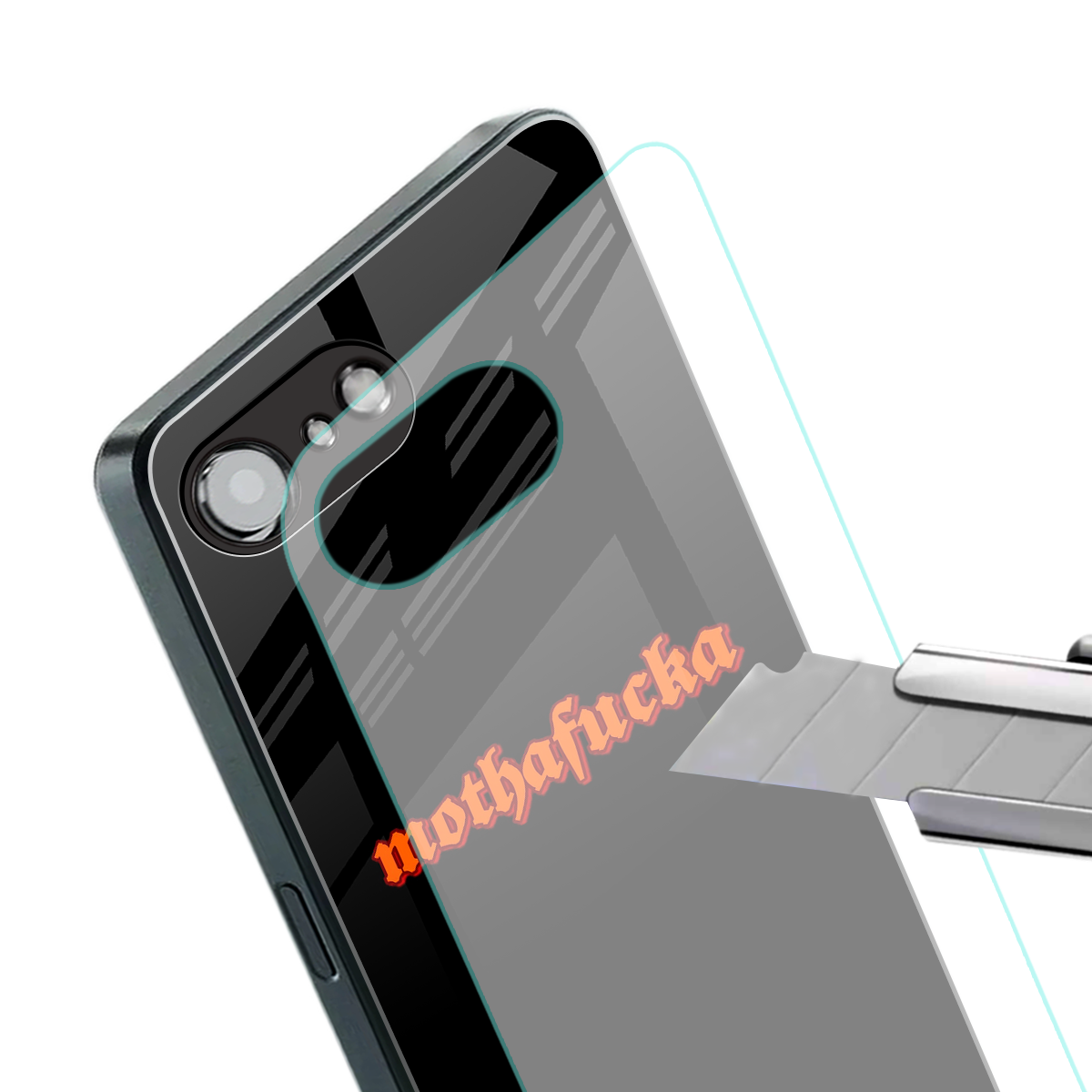 mothafucka back phone cover | glass case for iphone 16e