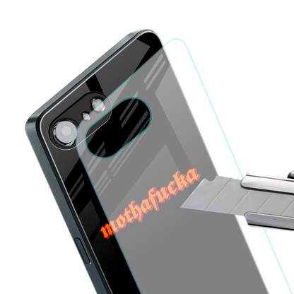 mothafucka back phone cover | glass case for iphone 16e
