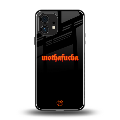 mothafucka back phone cover | glass case for nothing phone 1