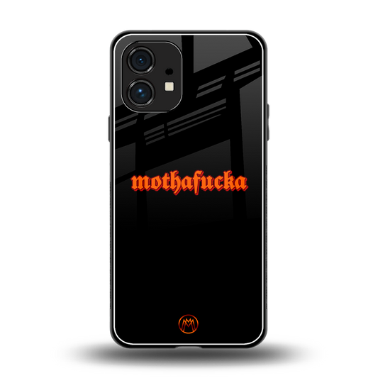 mothafucka back phone cover | glass case for nothing phone 1