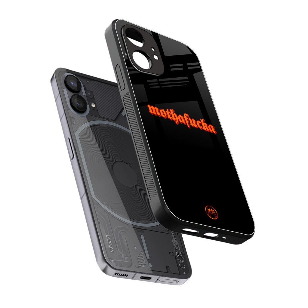 mothafucka back phone cover | glass case for nothing phone 1
