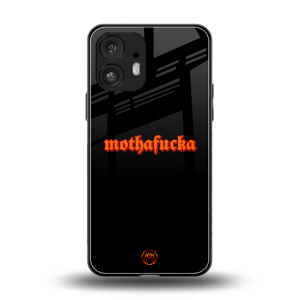mothafucka back phone cover | glass case for nothing phone 2