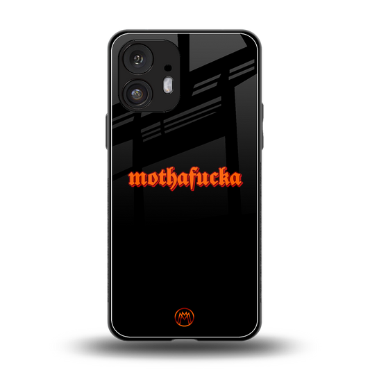 mothafucka back phone cover | glass case for nothing phone 2