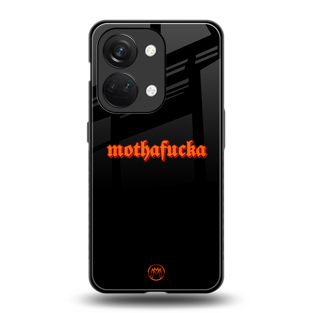 mothafucka back phone cover | glass case for oneplus nord 3