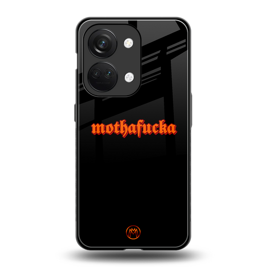 mothafucka back phone cover | glass case for oneplus nord 3