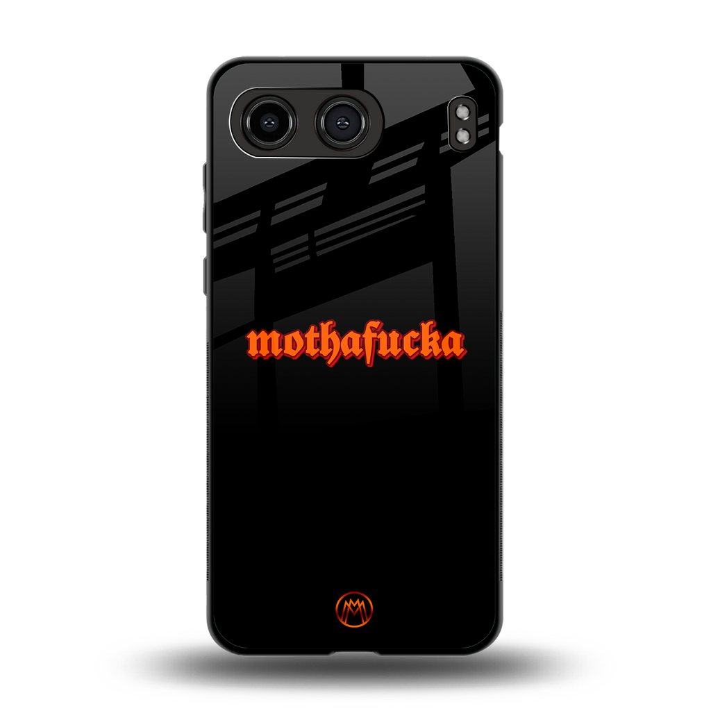 mothafucka back phone cover | glass case for oneplus nord 4