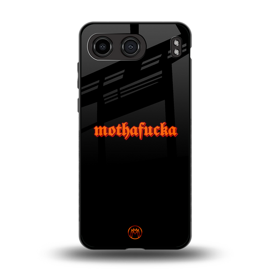 mothafucka back phone cover | glass case for oneplus nord 4
