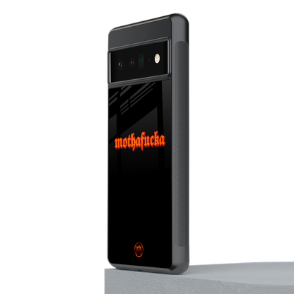 mothafucka back phone cover | glass case for google pixel 6 pro