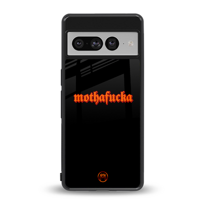 mothafucka back phone cover | glass case for google pixel 7 pro