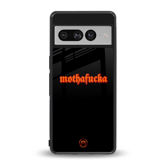 mothafucka back phone cover | glass case for google pixel 7 pro