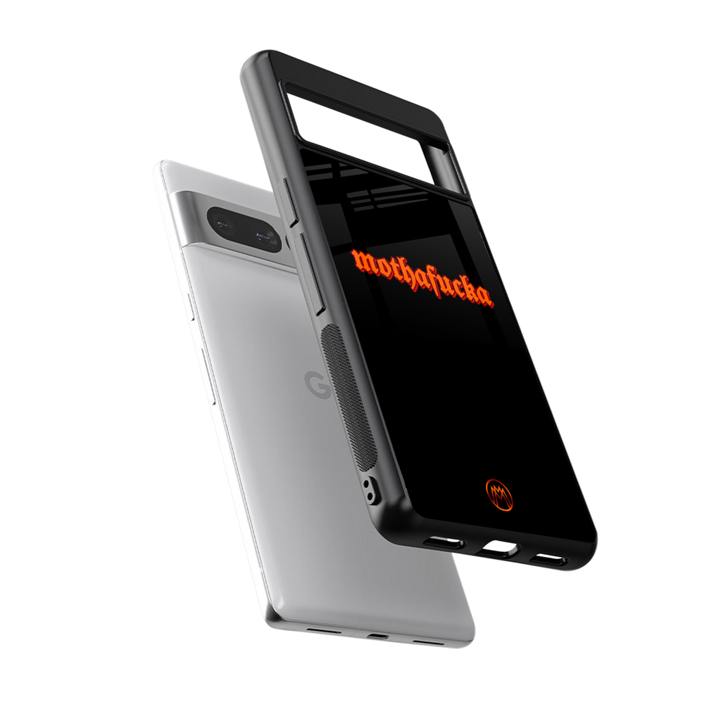 mothafucka back phone cover | glass case for google pixel 7 pro