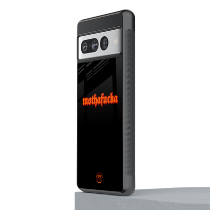 mothafucka back phone cover | glass case for google pixel 7 pro