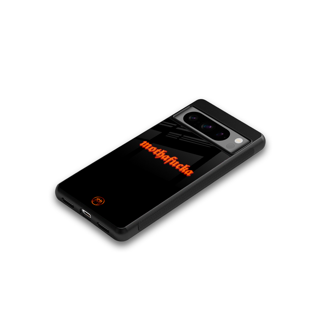 mothafucka back phone cover | glass case for google pixel 8 pro