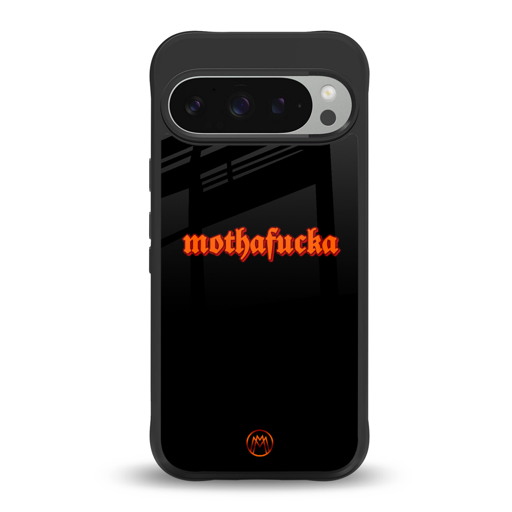 mothafucka back phone cover | glass case for google pixel 9 pro