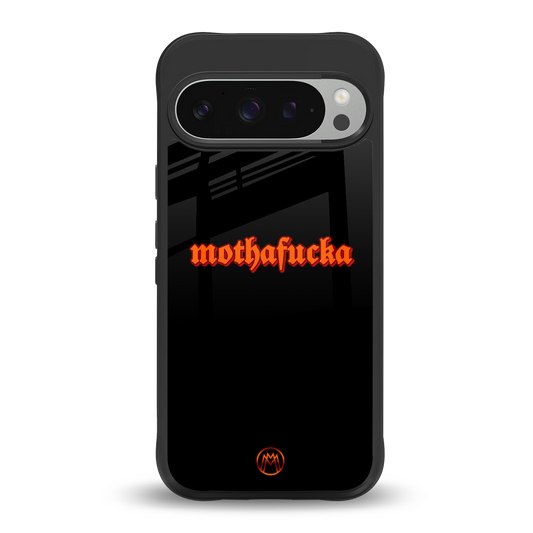 mothafucka back phone cover | glass case for google pixel 9 pro xl