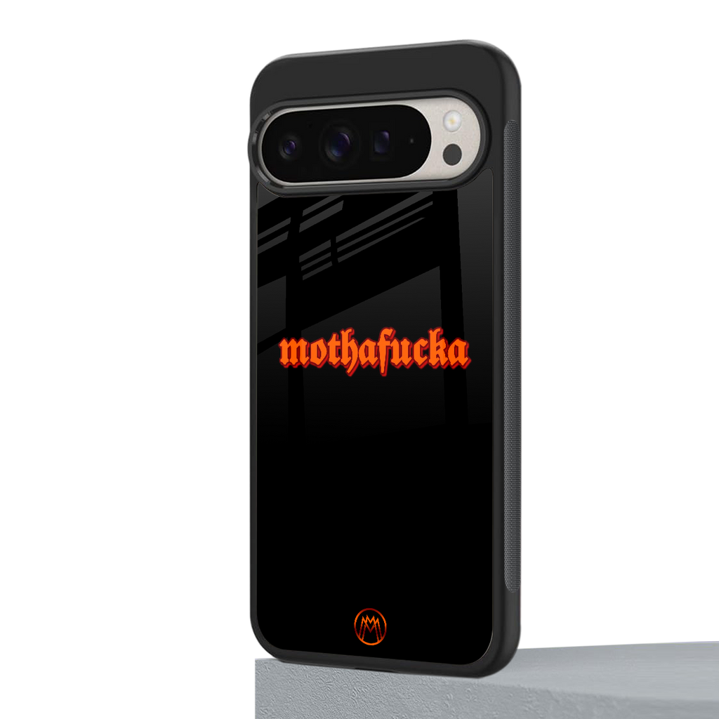 mothafucka back phone cover | glass case for google pixel 9 pro