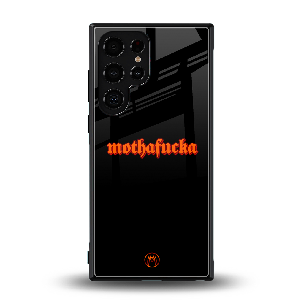 mothafucka back phone cover | glass case for samsung galaxy s23 ultra