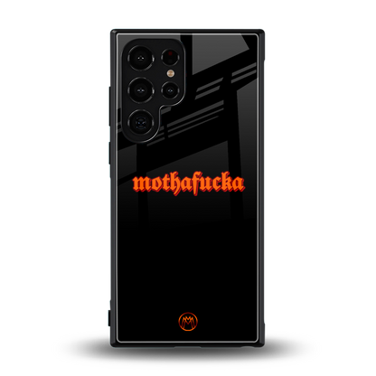 mothafucka back phone cover | glass case for samsung galaxy s23 ultra