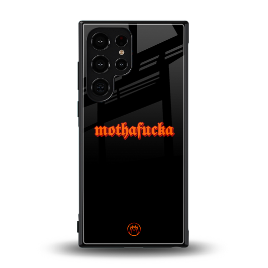 mothafucka back phone cover | glass case for samsung galaxy s23 ultra