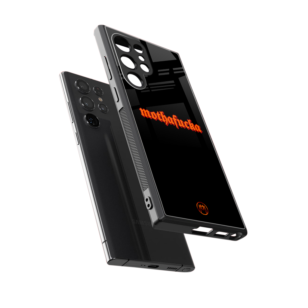 mothafucka back phone cover | glass case for samsung galaxy s23 ultra