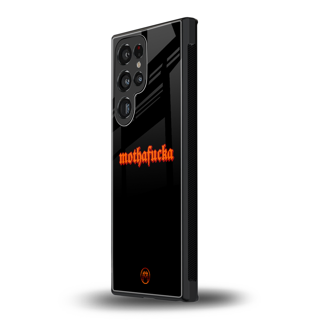 mothafucka back phone cover | glass case for samsung galaxy s23 ultra