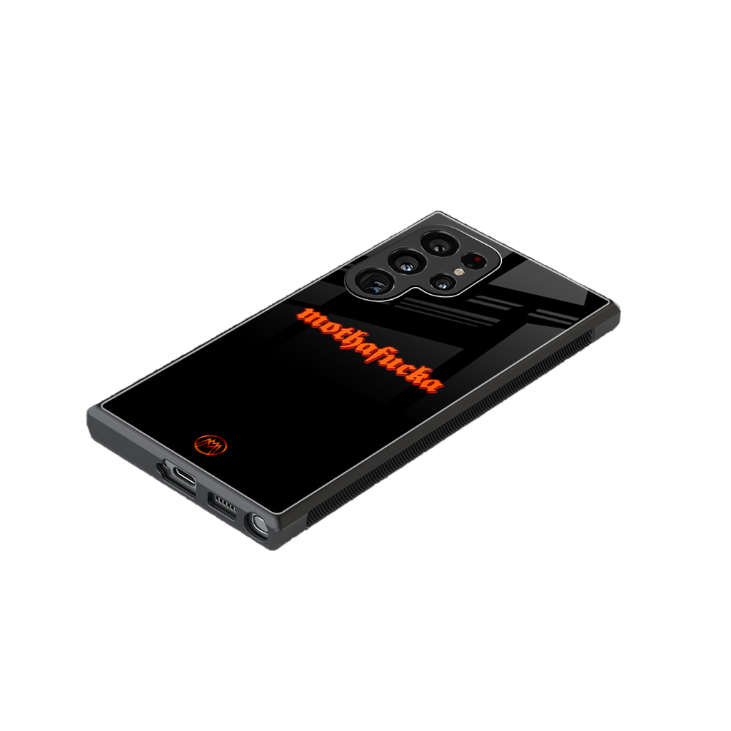 mothafucka back phone cover | glass case for samsung galaxy s23 ultra