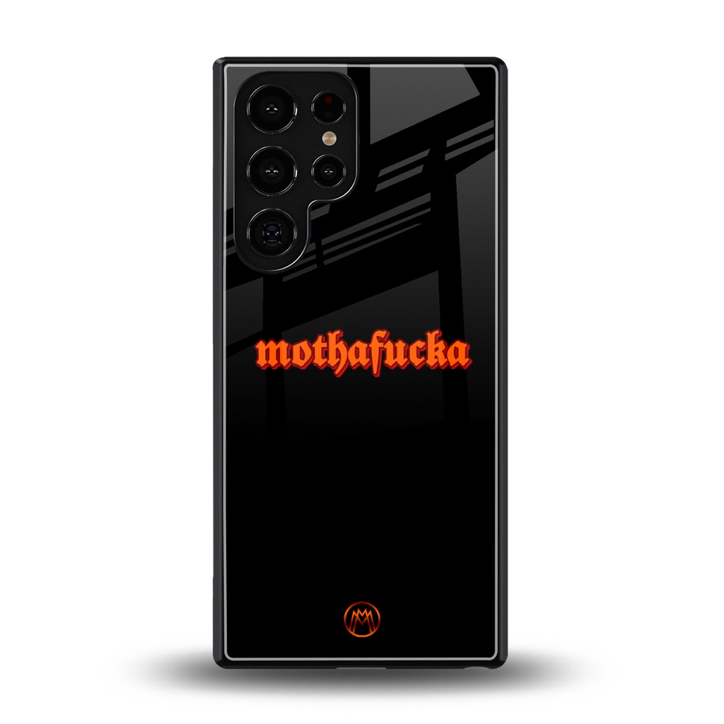 mothafucka back phone cover | glass case for samsung galaxy s25 ultra